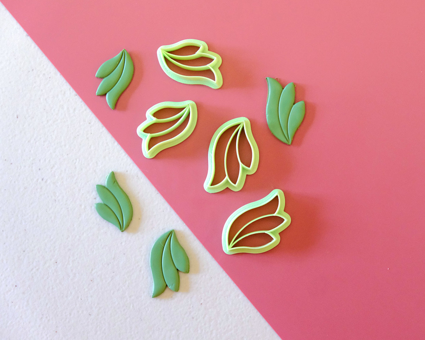 Spring Leaf Polymer Clay Cutters Set