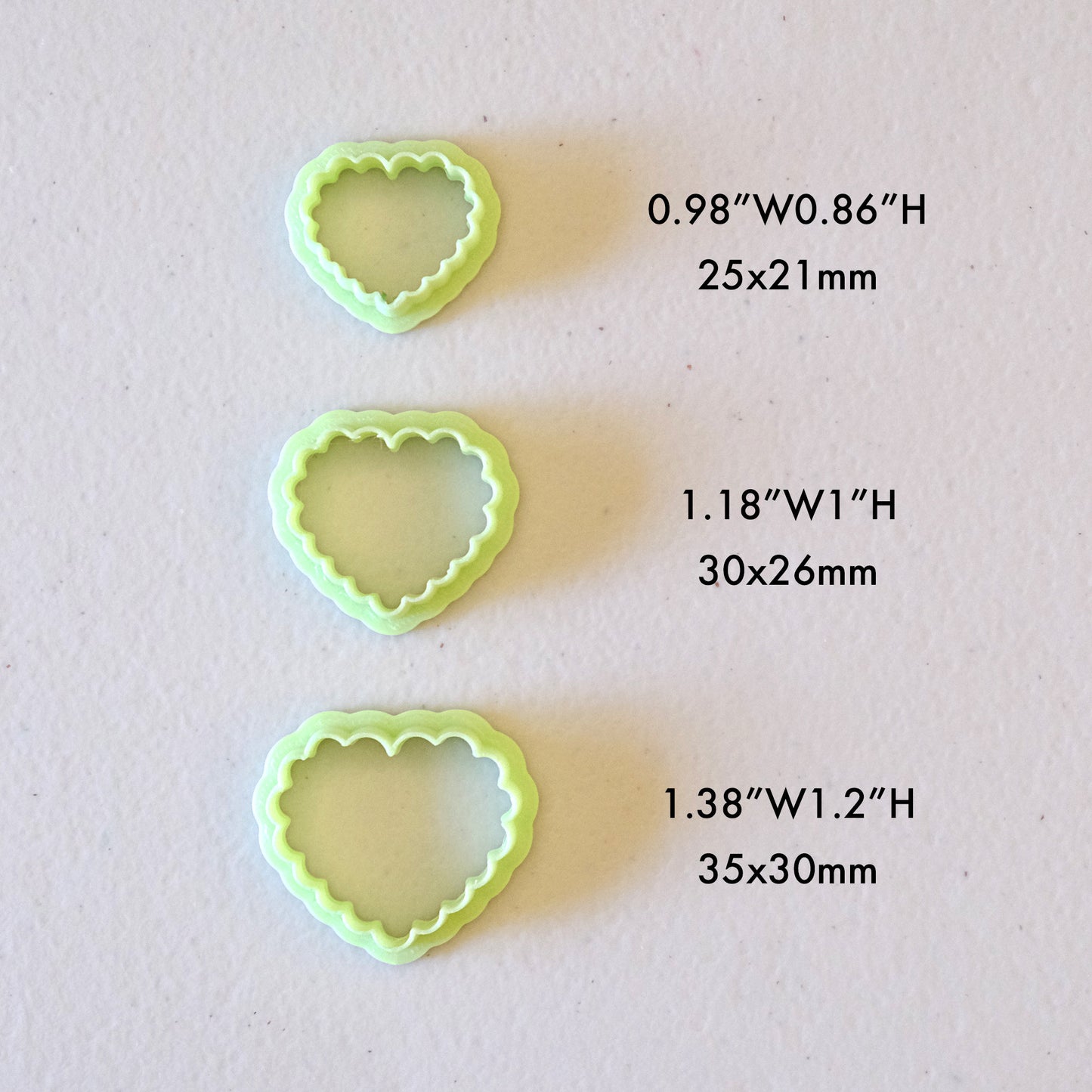 Lace Heart Polymer Clay Cutters | Valentines Day Clay Earring Cutters | Spring Clay Cutters For Jewelry Making