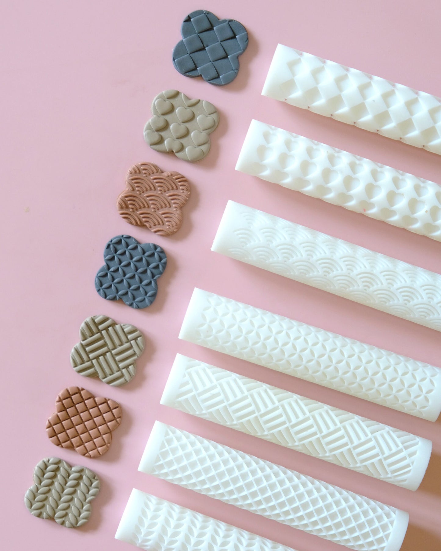 Square Knitted Texture Roller for Clay Earrings