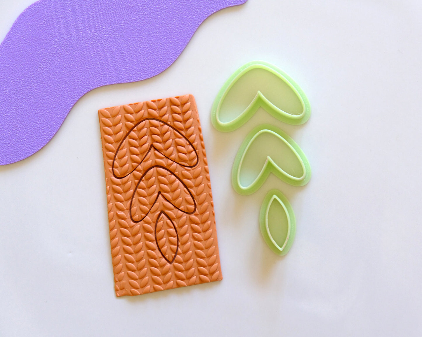 Autumn Leaf Polymer Clay Cutters Set of 3