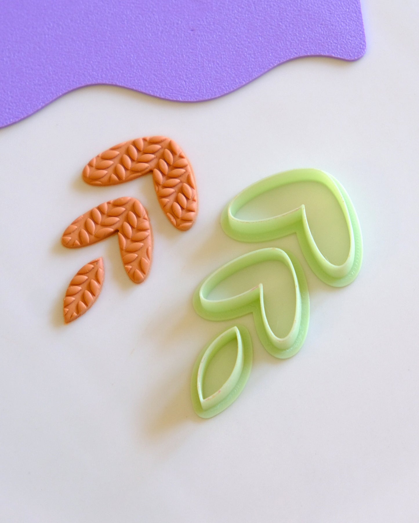 Autumn Leaf Polymer Clay Cutters Set of 3