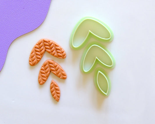 Spring Leaf Clay Cutters Set of 3