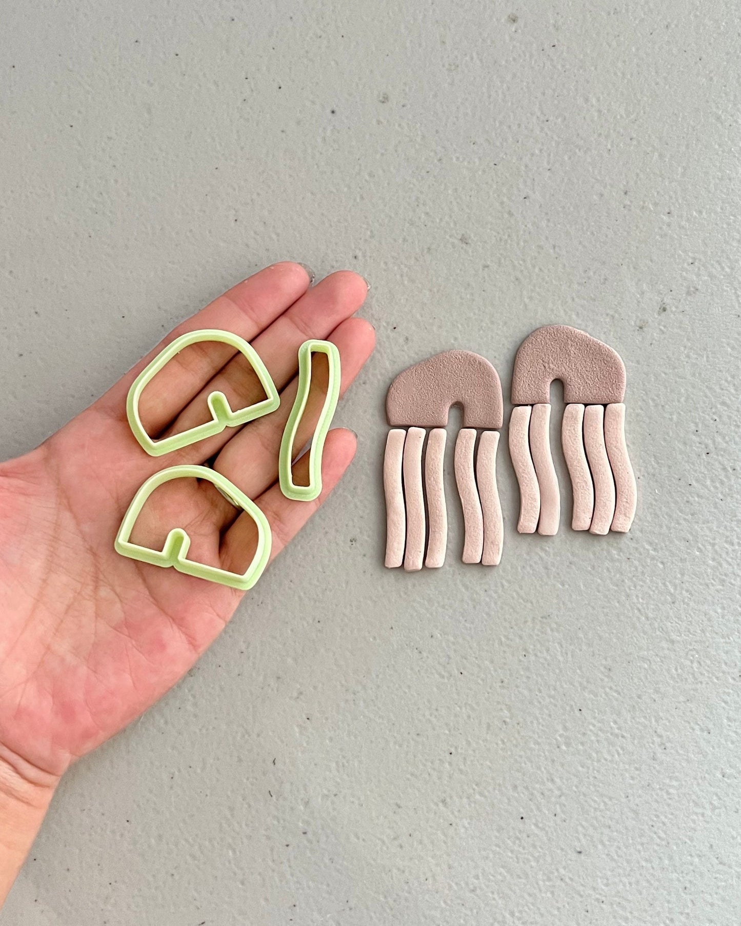 Abstract Rainbow Clay Cutters Set