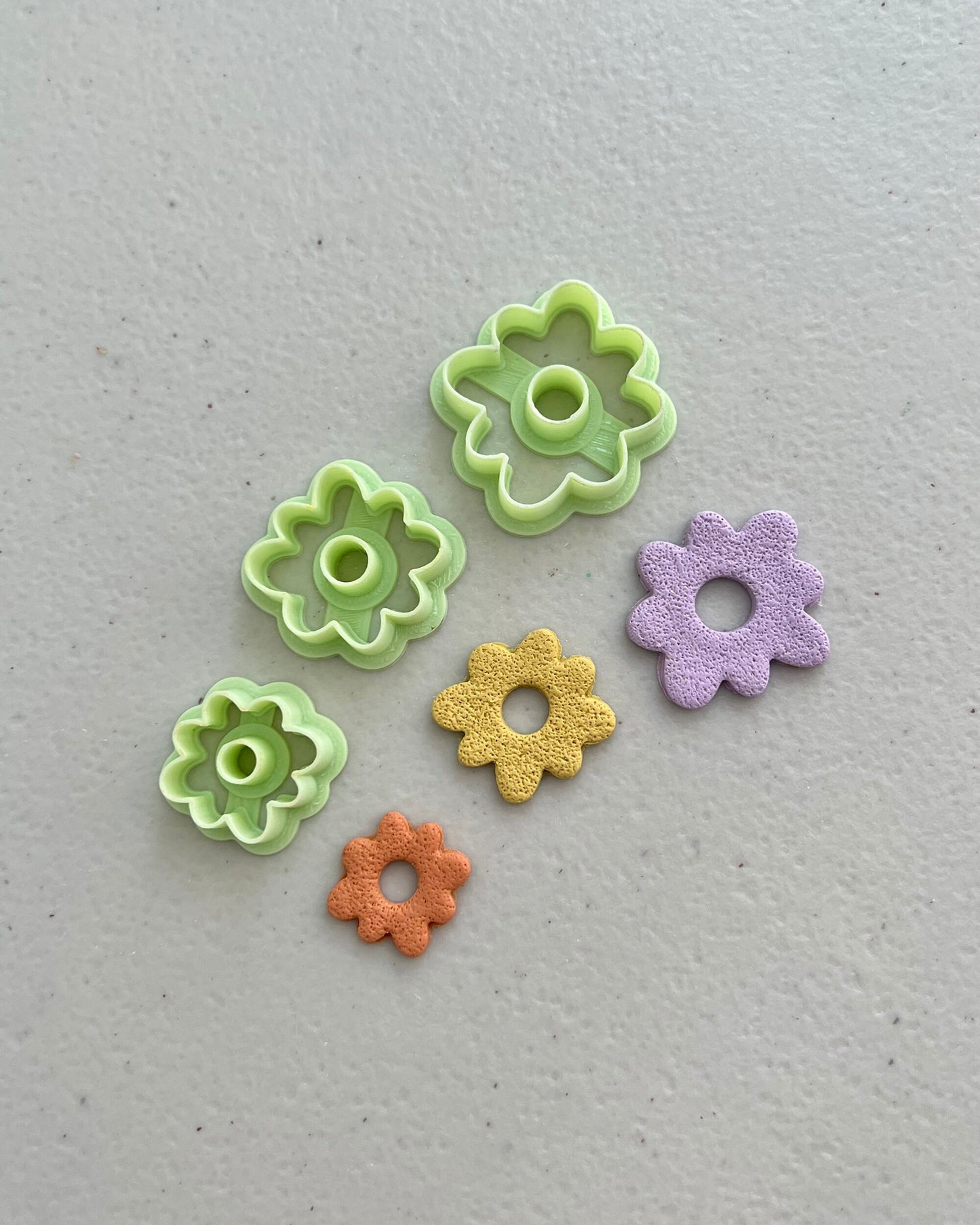 Flower Donut Polymer Clay Cutters