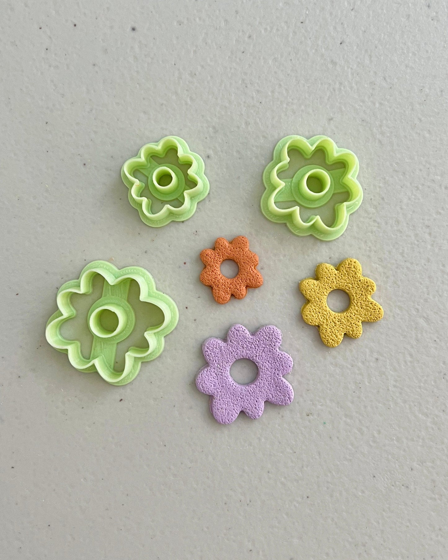 Flower Donut Polymer Clay Cutters