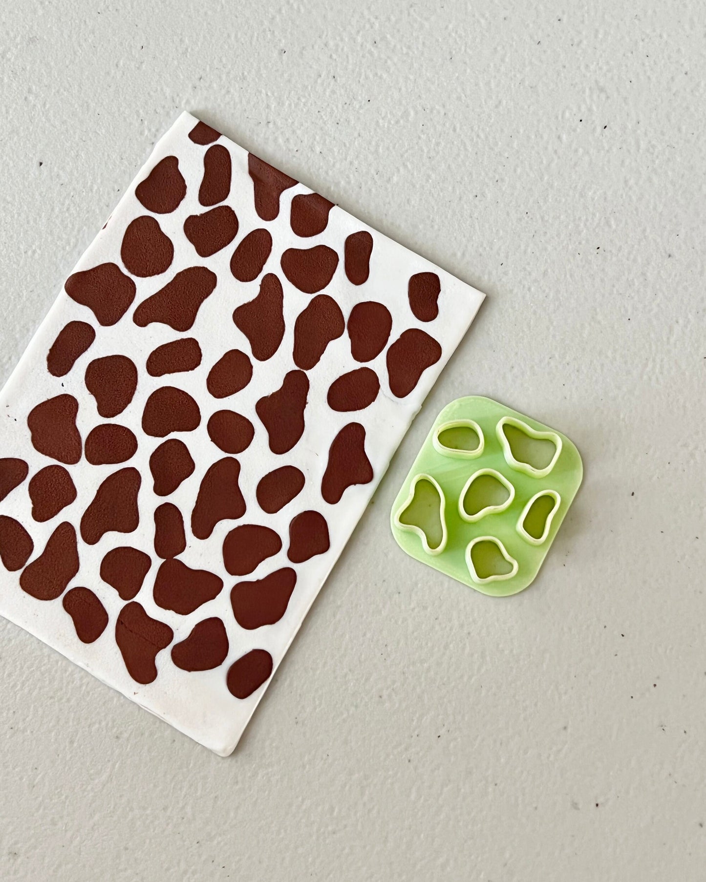 Cow Print Clay Cutter for Earrings