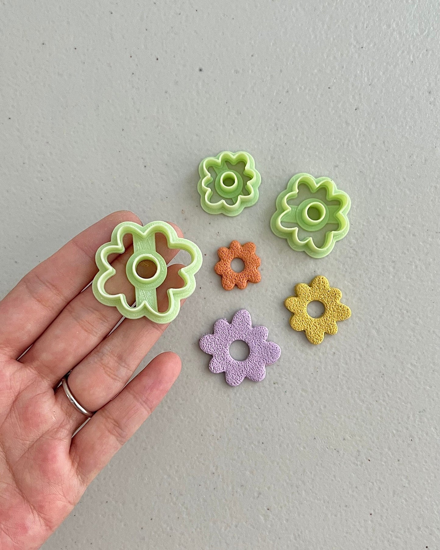 Flower Donut Polymer Clay Cutters