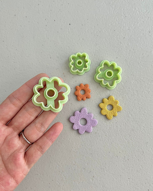 Flower Donut Polymer Clay Cutters