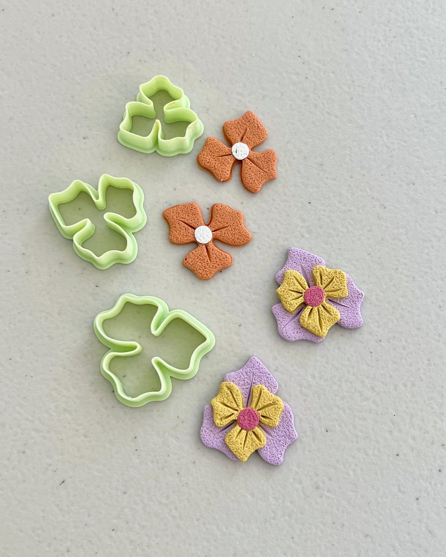 Petal Flower Polymer Clay Cutters