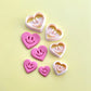 Valentine's Day Smiley Face Heart Polymer Clay Cutters