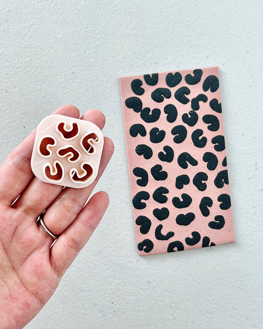Leopard Print Mini Clay Earring Cutter