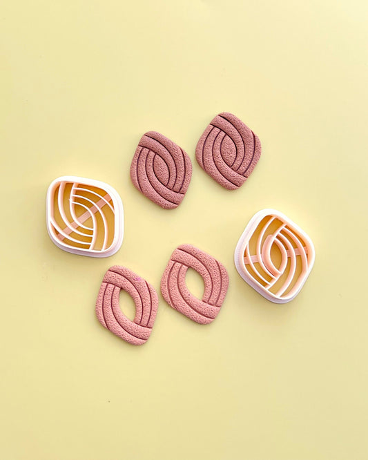 Embossed Rhombus Polymer Clay Cutters