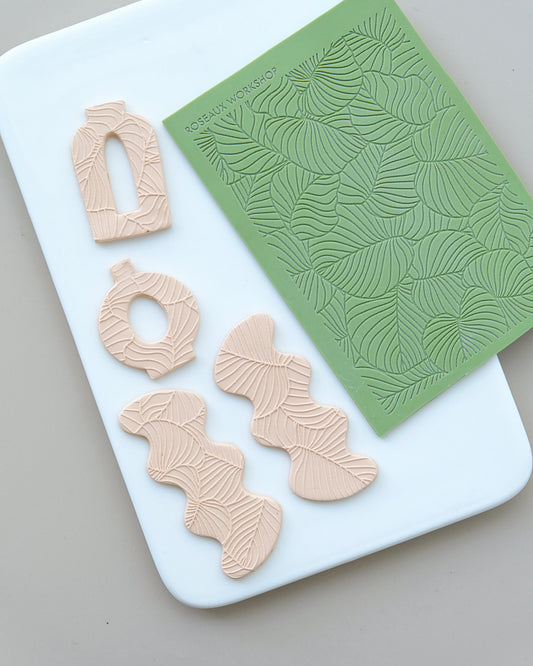Leaf Texture Mat for Polymer Clay Earrings