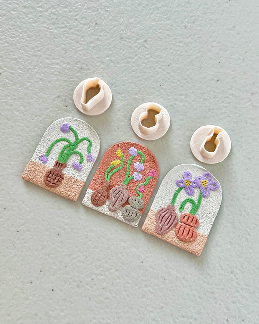 Organic Cane Polymer Clay Cutters for Earrings Set – RoseauxClayCo