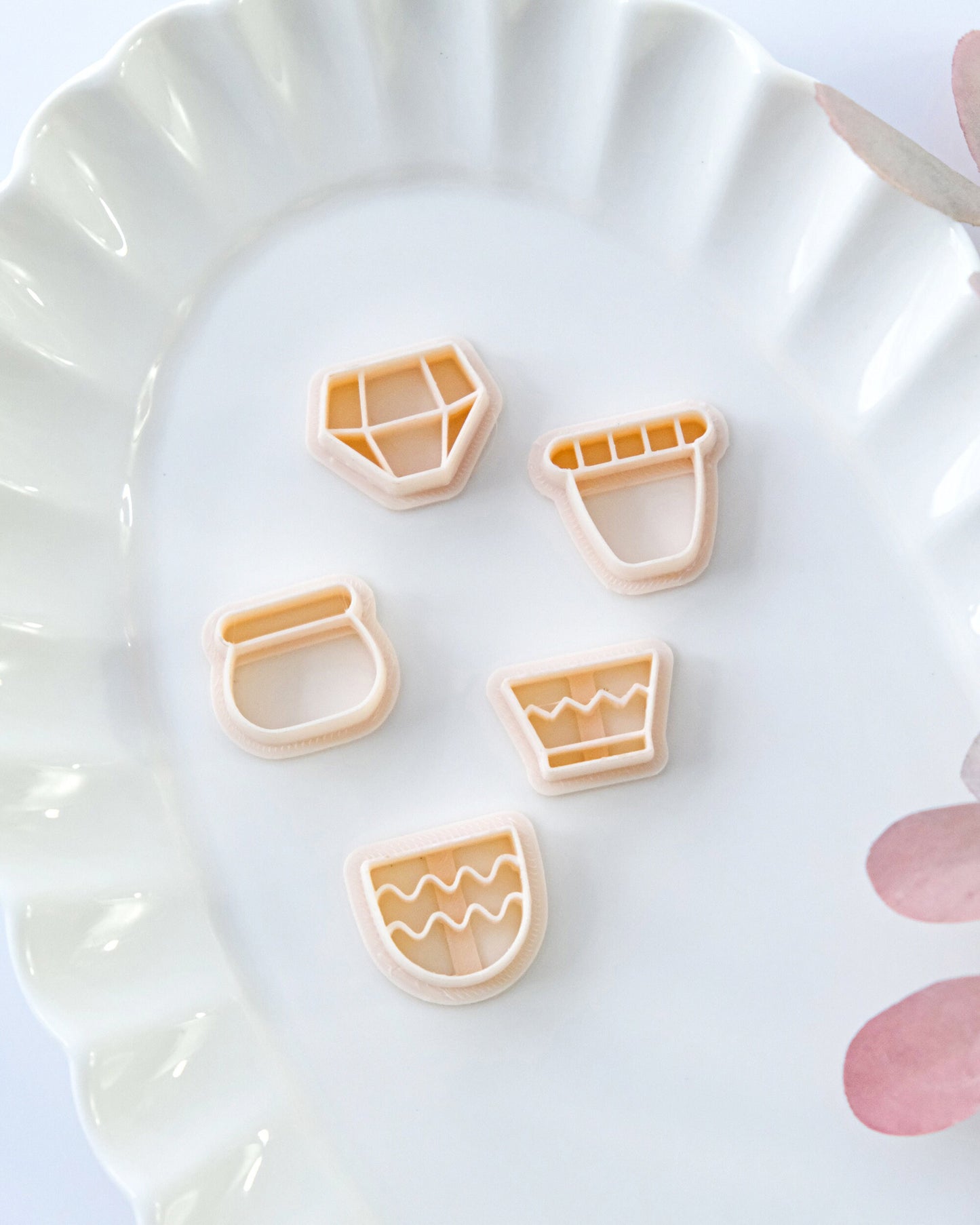 Plant Pots Polymer Clay Cutters Set