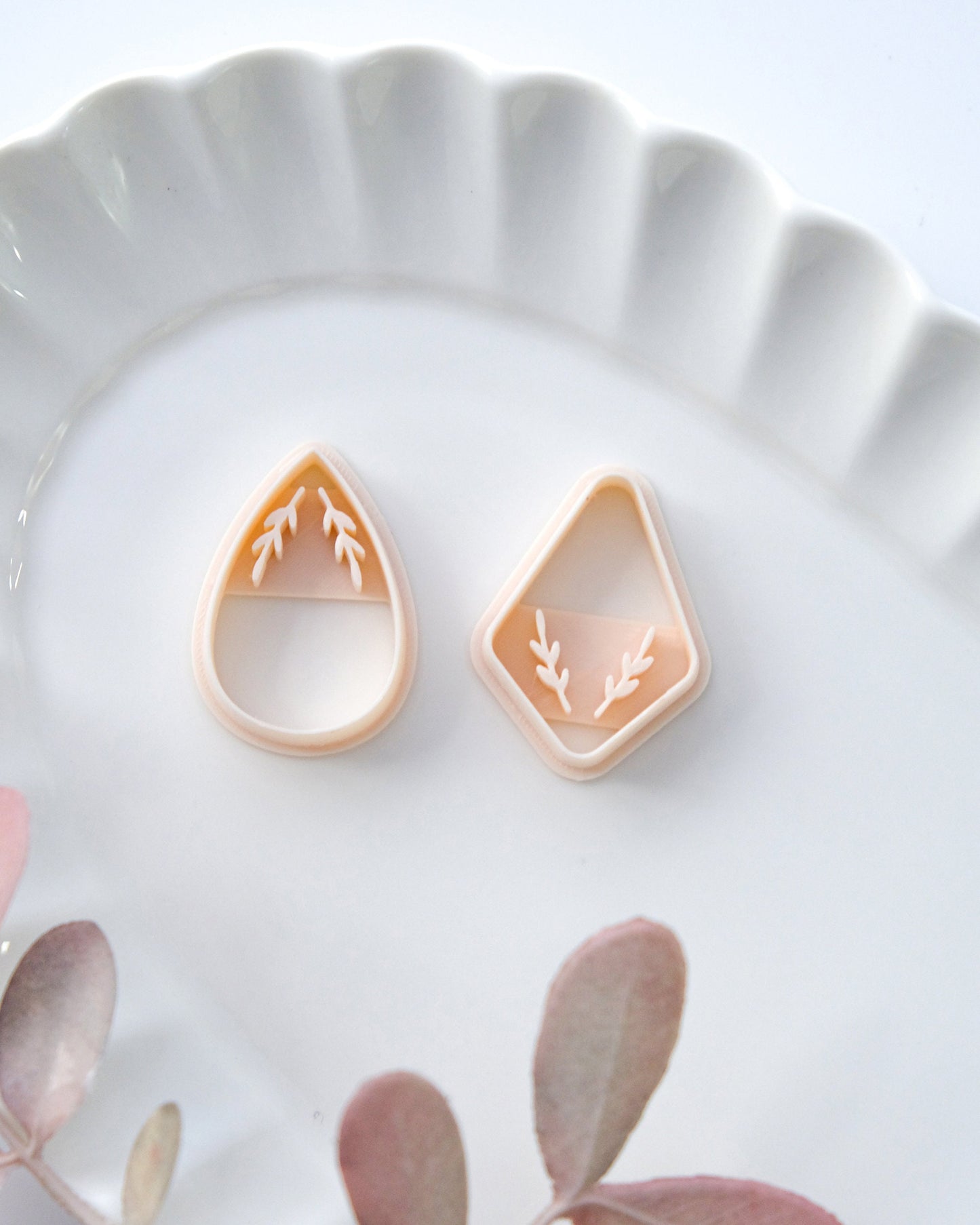 Teardrop Polymer Clay Cutters | Leaf Art Deco Clay Earring Cutters | Jewelry Making