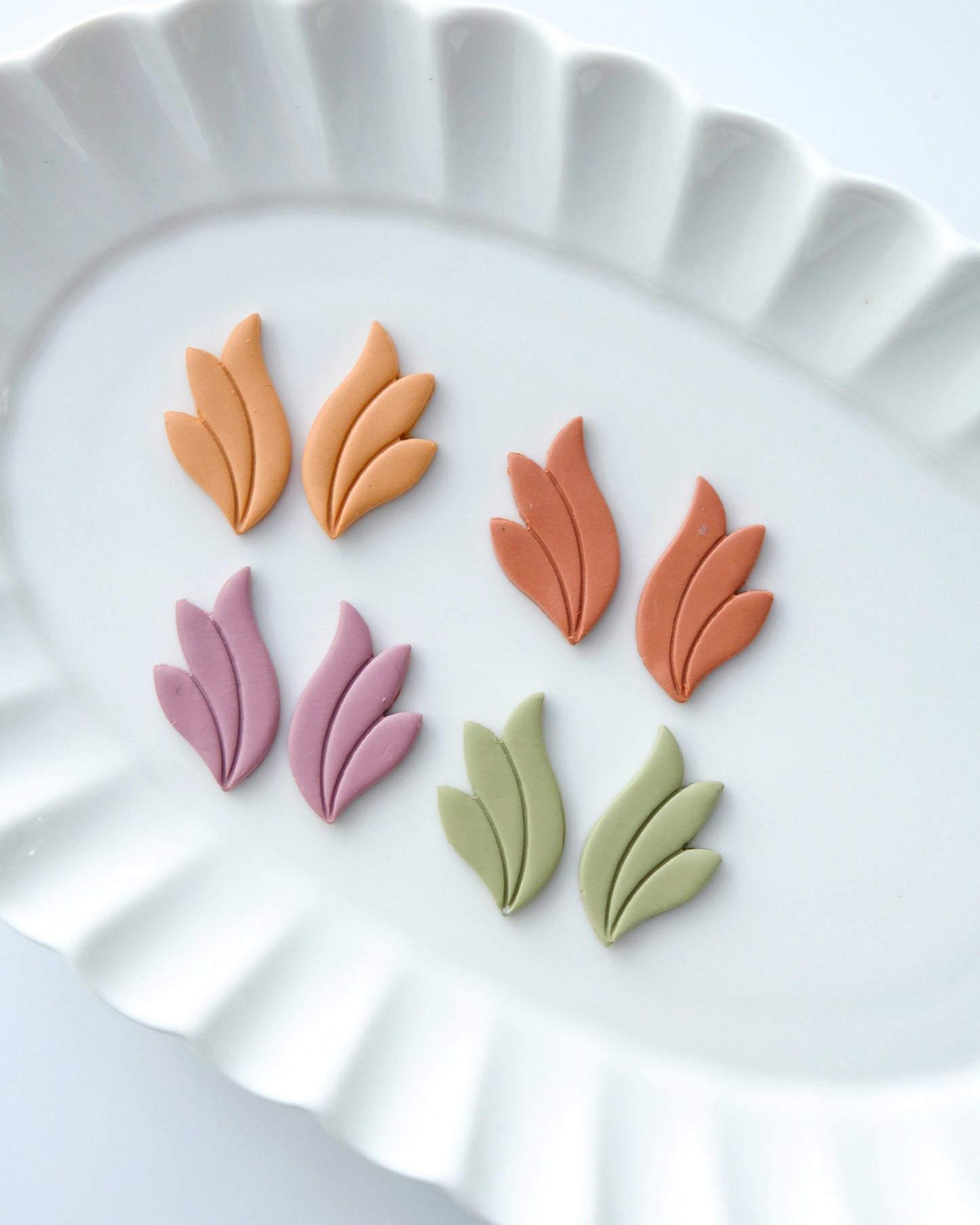 Spring Leaf Polymer Clay Cutters Set