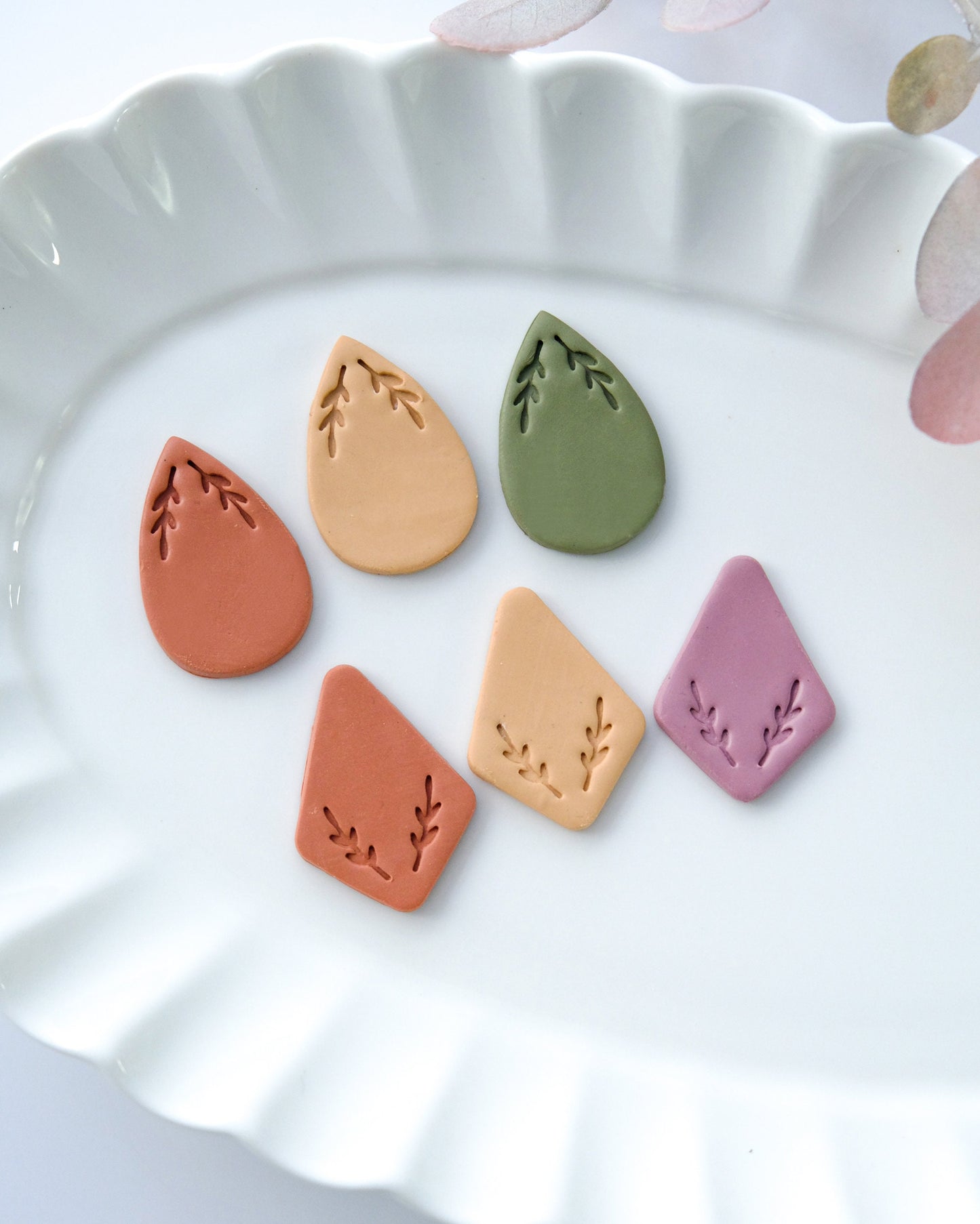 Teardrop Polymer Clay Cutters | Leaf Art Deco Clay Earring Cutters | Jewelry Making