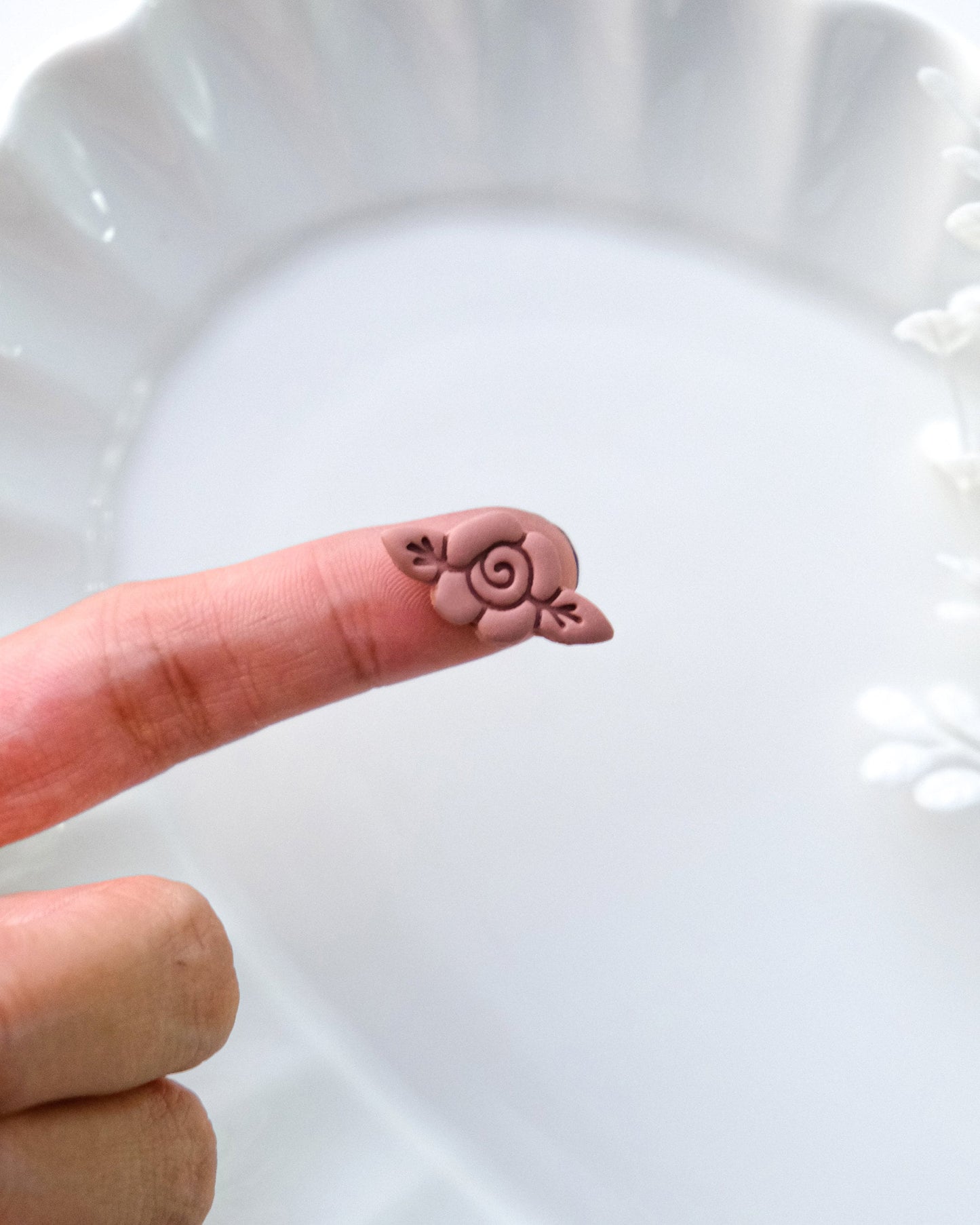 Rose Flower Mini Polymer Clay Cutter