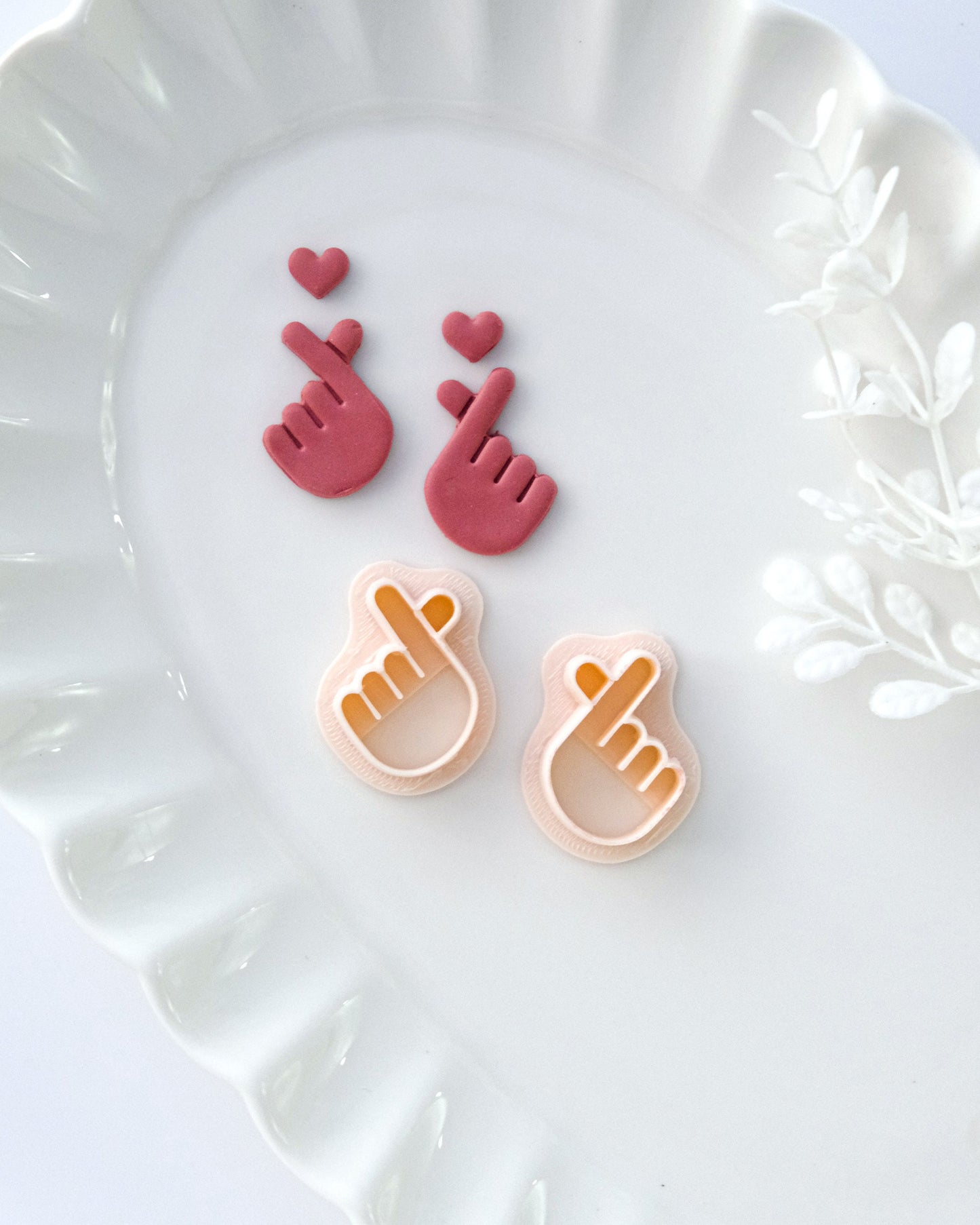 Love Heart Hands Polymer Clay Cutters