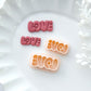 Love Lettering Valentine's Day Polymer Clay Cutters