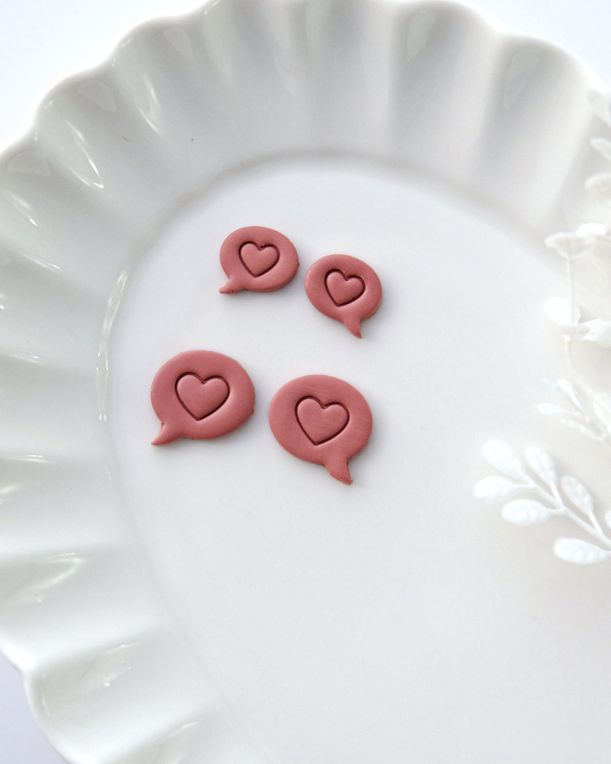 Clay Cutter Speech Bubble A Polymer Clay Cutter UK Earring Cutter  Valentines Clay Tools Clay Cutters Love Heart 