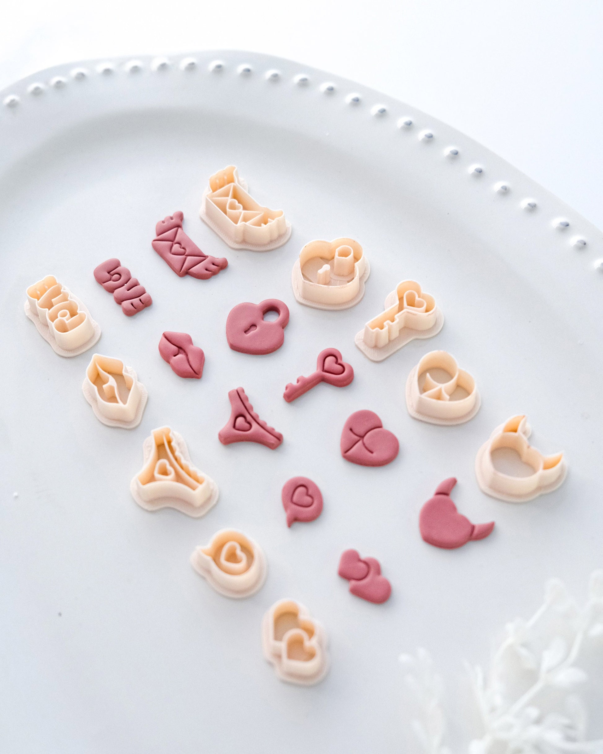 Two Heart Valentines Clay Cutters – RoseauxClayCo