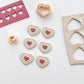 Scalloped Mini Heart Valentines Day Polymer Clay Cutters