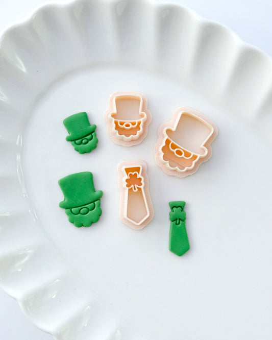St Patricks Day Gnome Polymer Clay Cutters
