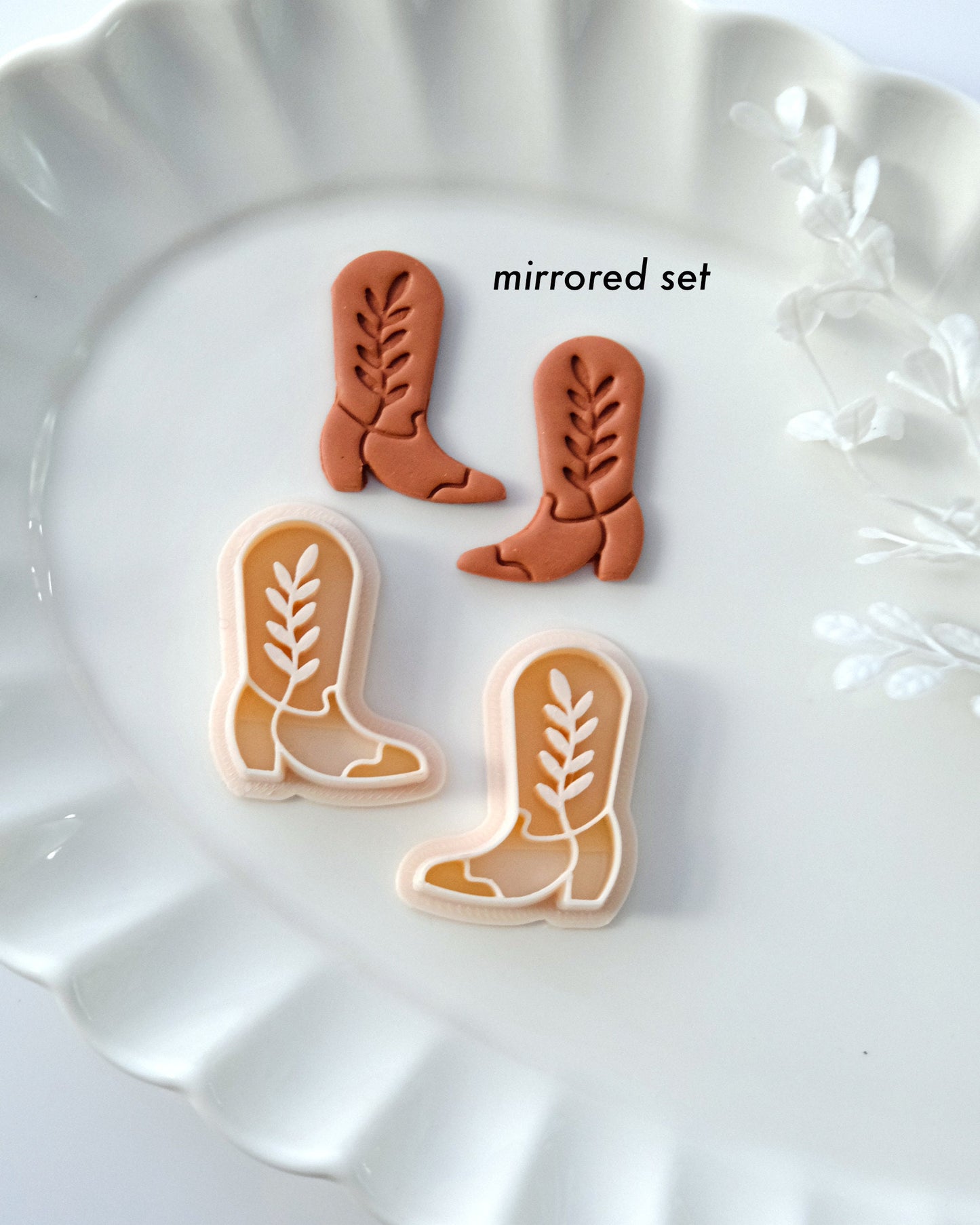 Cowboy Boots Polymer Clay Earring Cutters