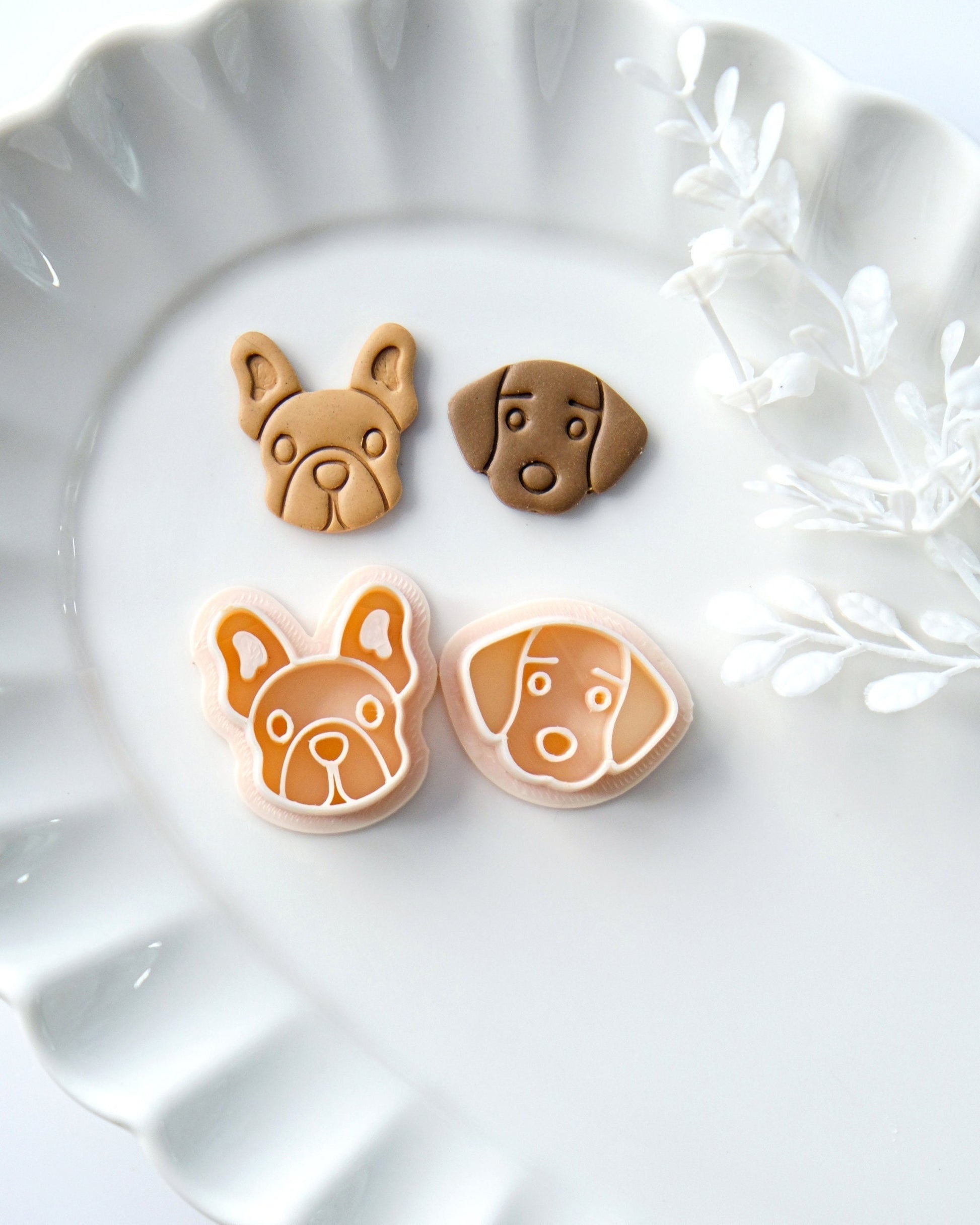 Dog Clay Cutters Set Valentines Day Polymer Clay Cutters Corgi