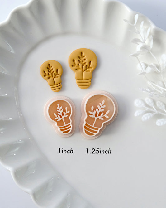 Spring Light Bulb Clay Earring Cutters