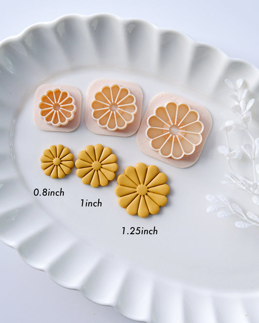 Spring Flower Daisy Clay Earring Cutters