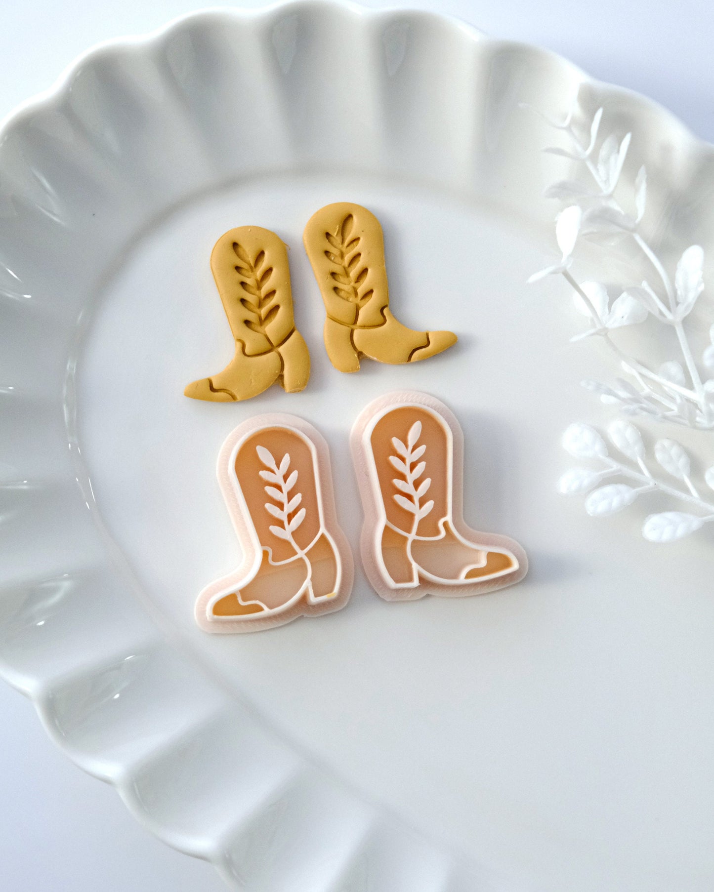 Cowboy Boots Polymer Clay Earring Cutters