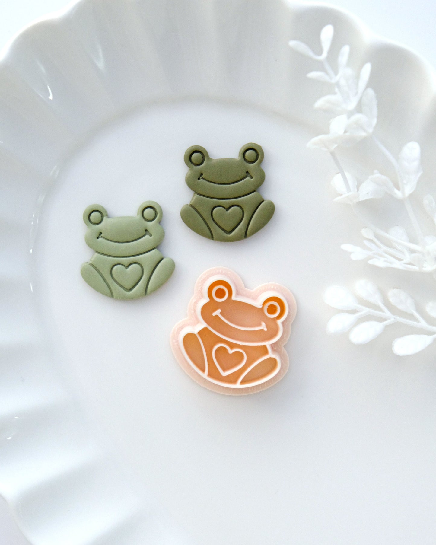 Cute Summer Frog Polymer Clay Cutters