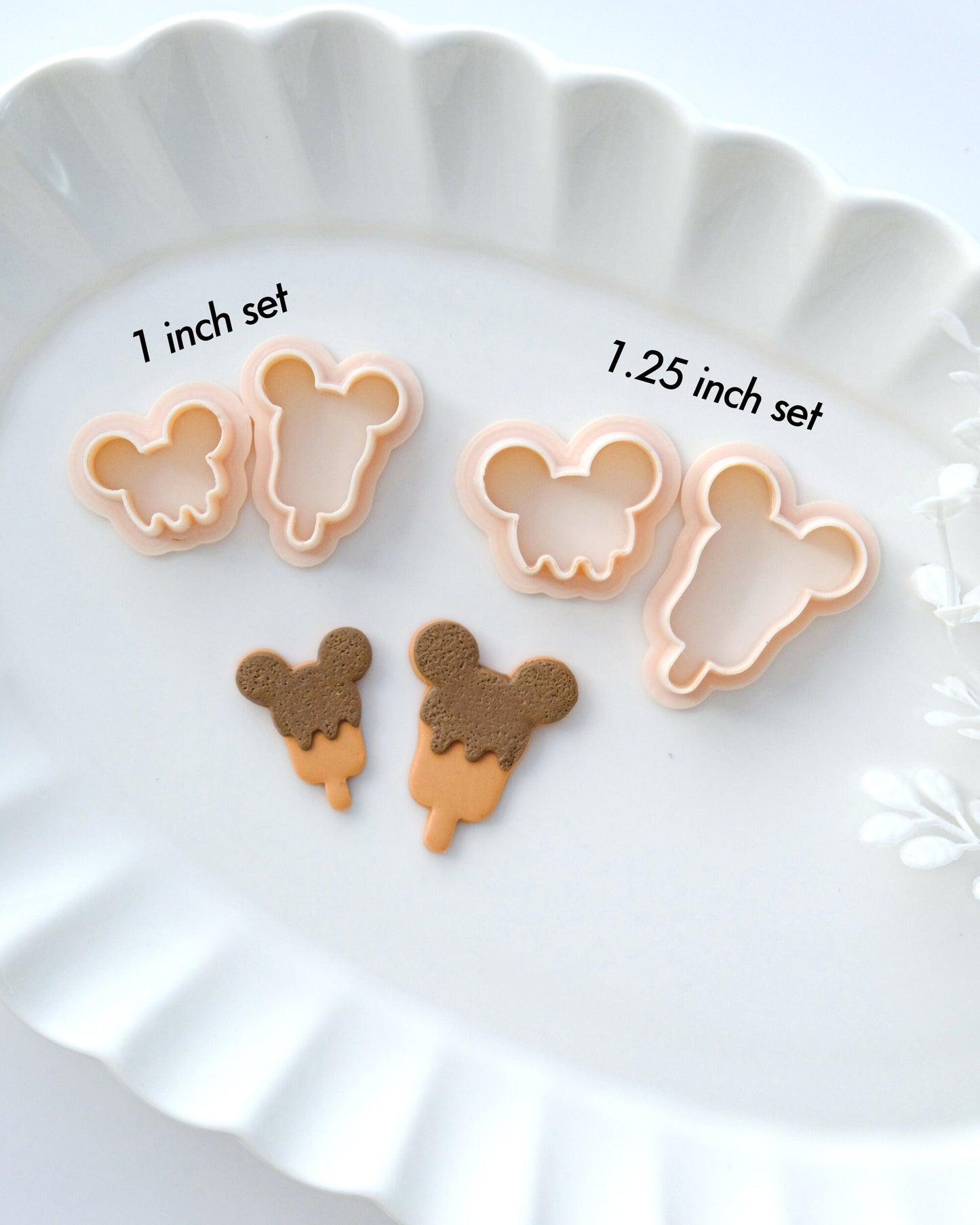 Mouse Popsicle Stud Polymer Clay Cutters Set