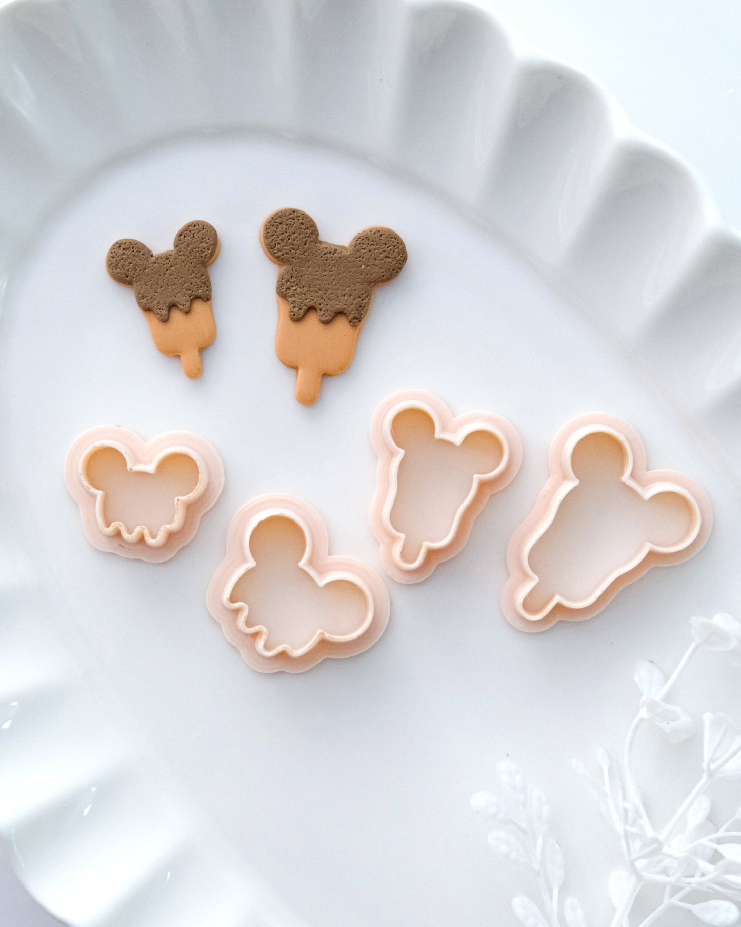 Mouse Popsicle Stud Polymer Clay Cutters Set