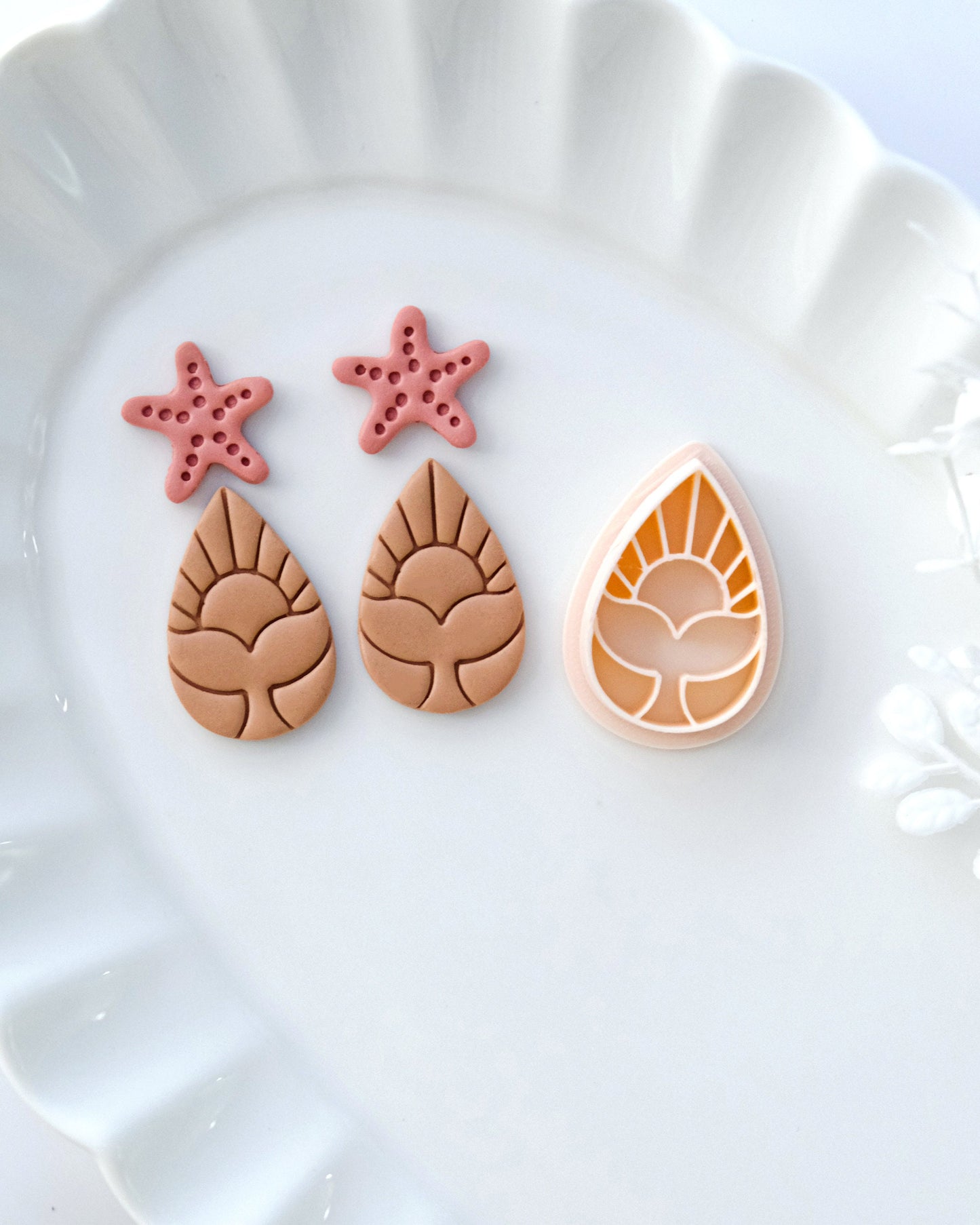 Sun and Fish Tail Polymer Clay Cutters