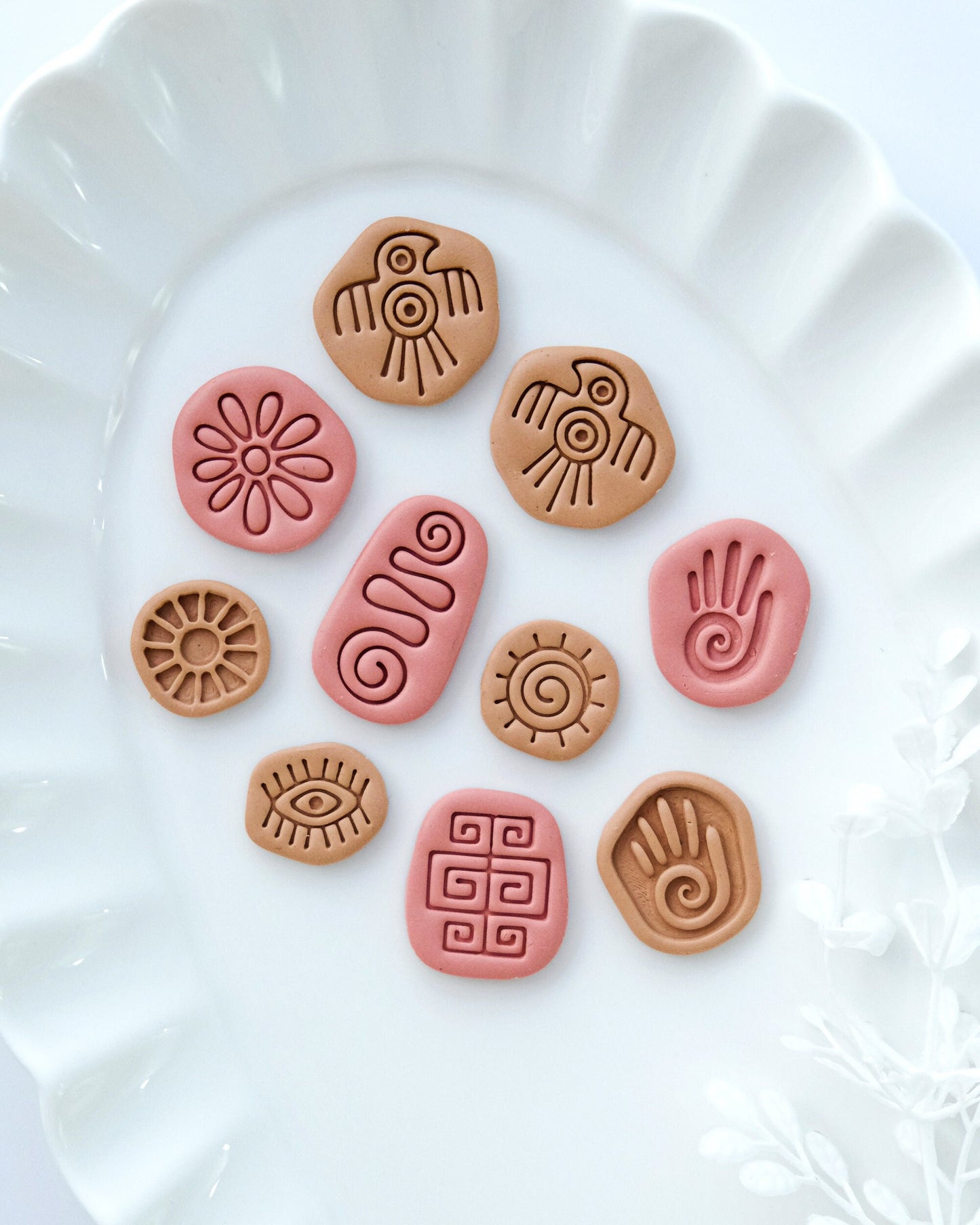 Tribal Symbols Stone Polymer Clay Cutters