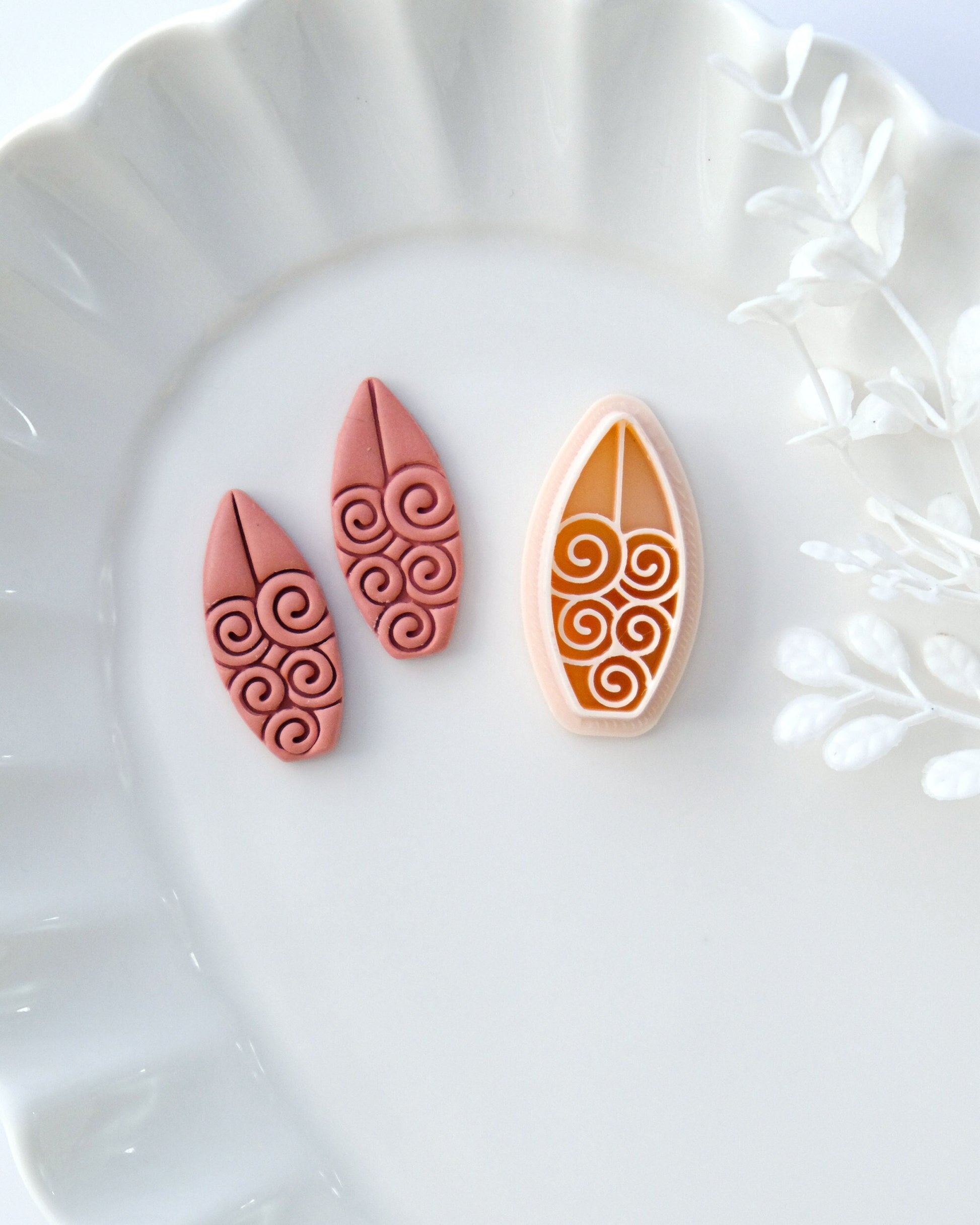Embossed Cloud Polymer Clay Earring Cutters – RoseauxClayCo