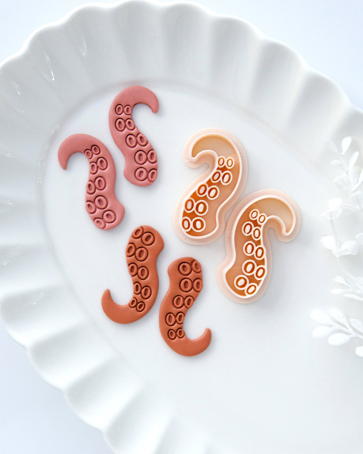 Octopus Tentacle Polymer Clay Cutters
