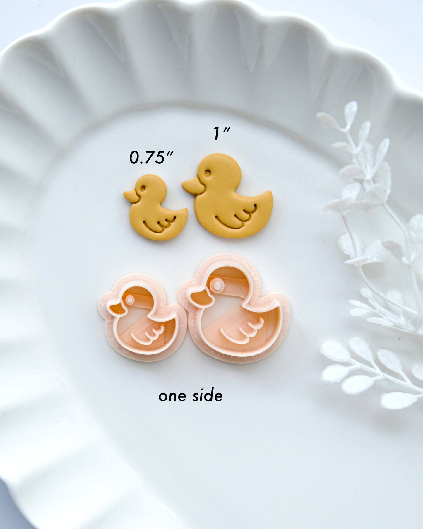 Cute Yellow Duck Polymer Clay Cutters