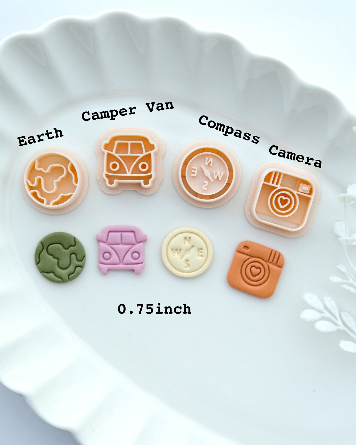 Camping Summer Polymer Clay Cutters Set