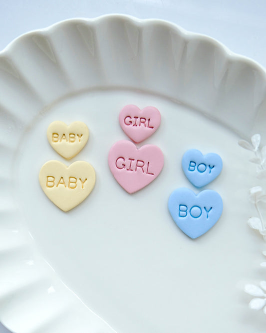 Baby Heart Polymer Clay Cutters