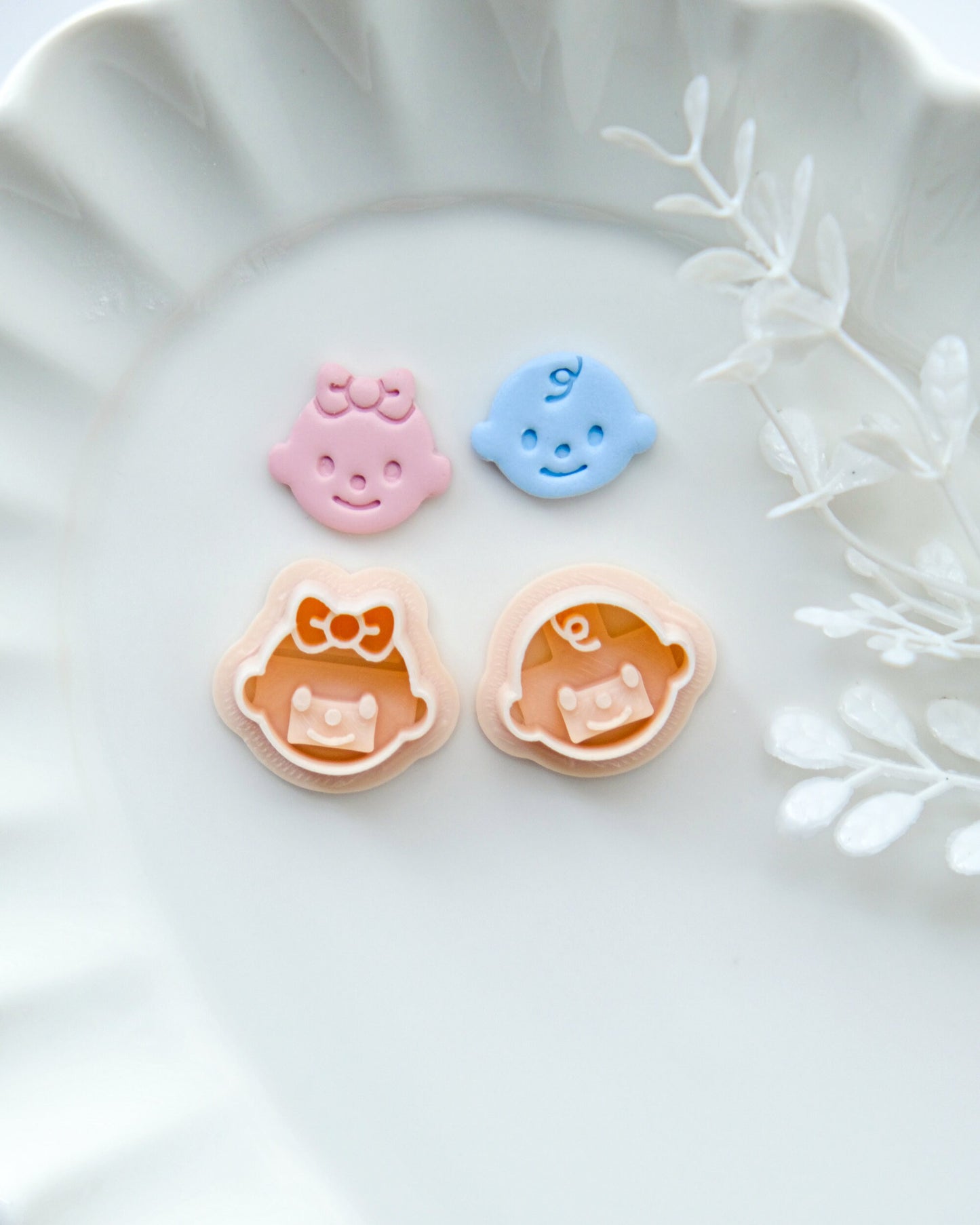Baby Face Polymer Clay Cutters