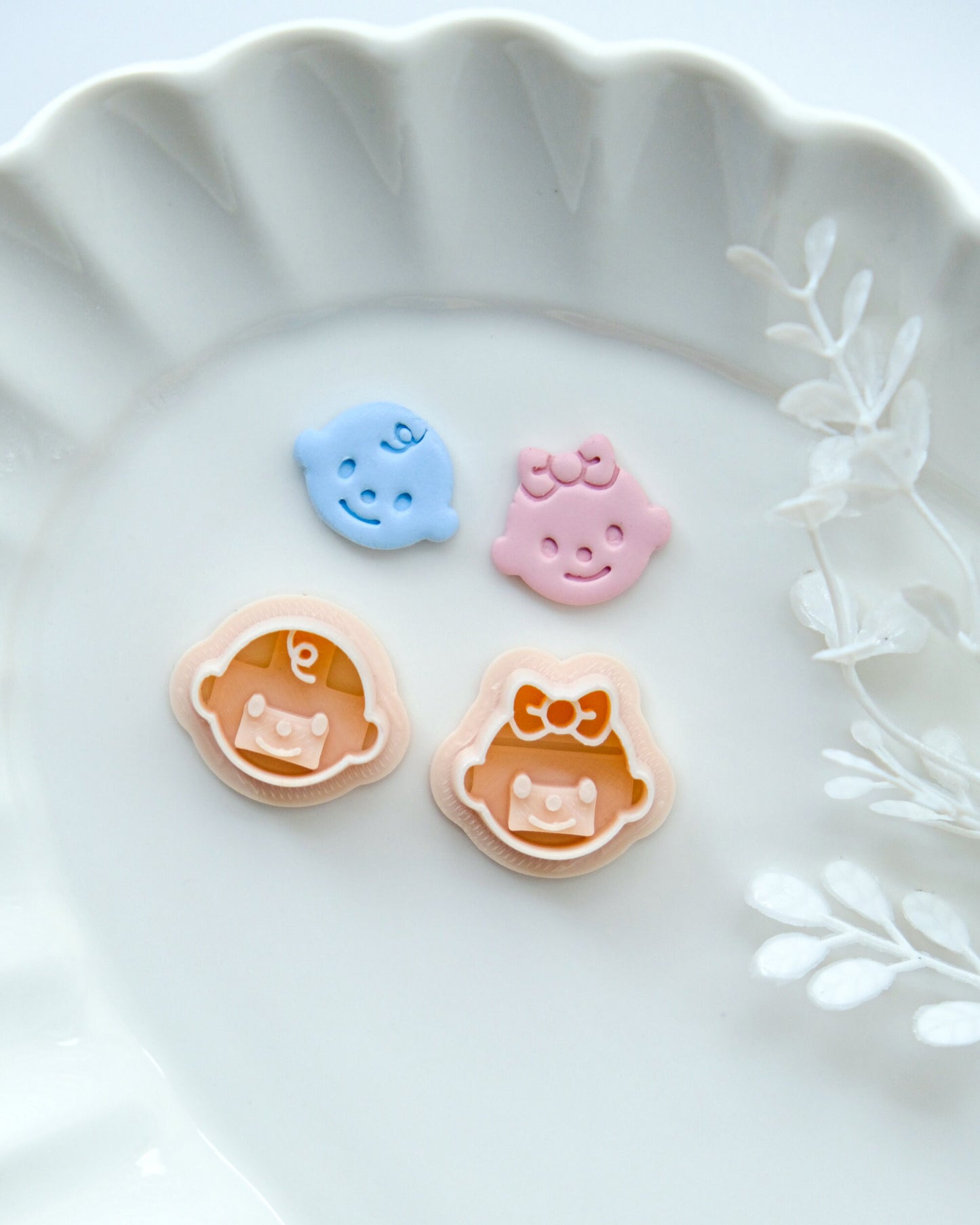 Baby Face Polymer Clay Cutters