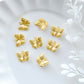10pcs Gold Plated Brass Butterfly Earring Charms