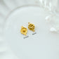10pcs Gold Plated Flower Charms