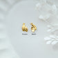 10pcs Gold Plated Brass Leaf Charms
