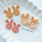 Bunny Smiley Face Polymer Clay Cutters